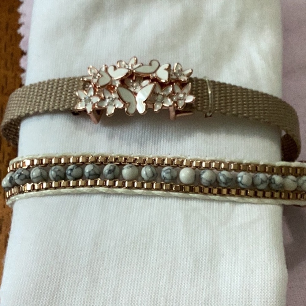 KEEP Collective Double Wrap Howlite Beaded Bracelet